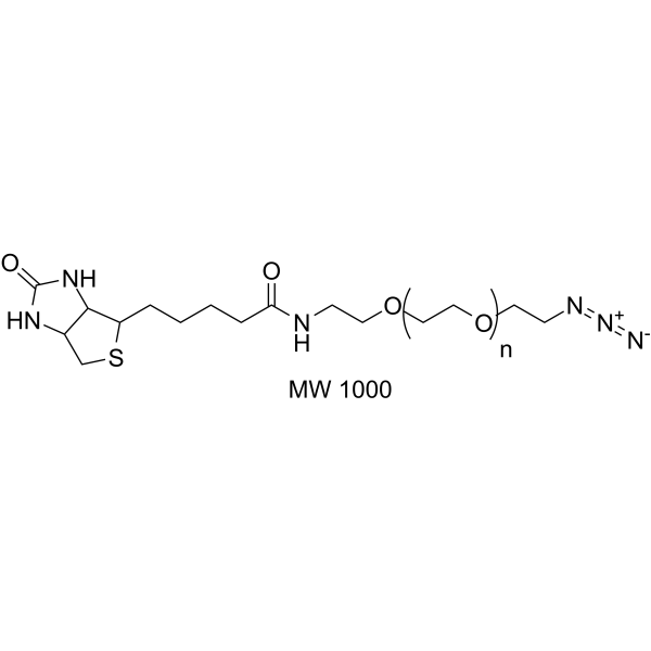 Biotin-PEG-azide(MW 1000)图片