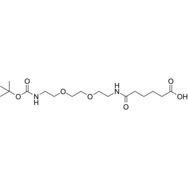 Boc-NH-PEG2-C2-amido-C4-acid图片