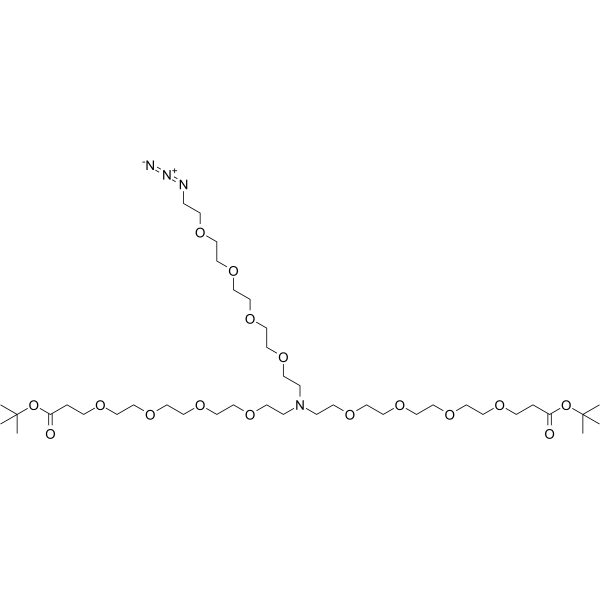 N-(Azido-PEG4)-N-bis(PEG4-t-butyl ester)图片