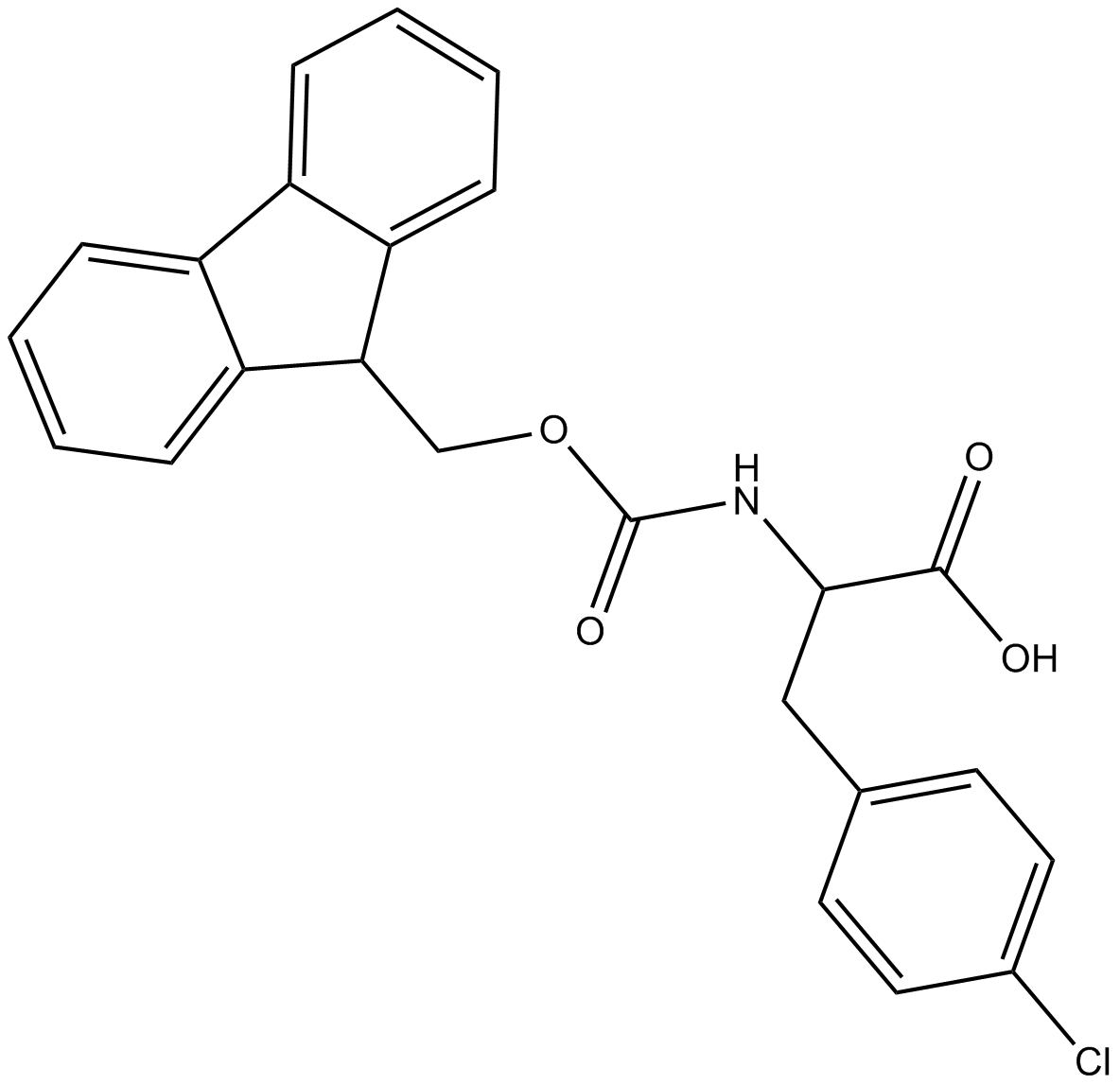 Fmoc-D-Phe(4-Cl)-OH图片