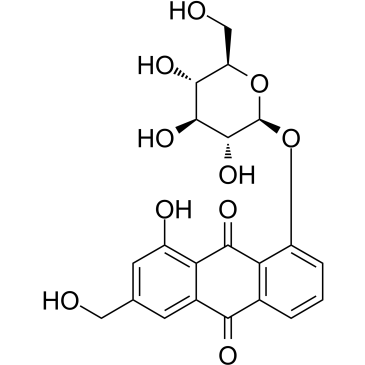 Aloe-emodin-8-O-β-D-glucopyranoside图片