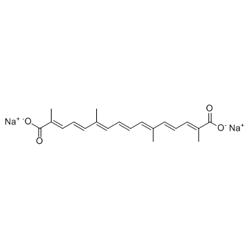 Transcrocetinate disodium(Disodium trans-crocetinate)图片