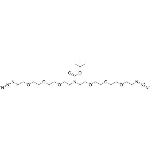 N-Boc-N-bis(PEG3-azide)图片