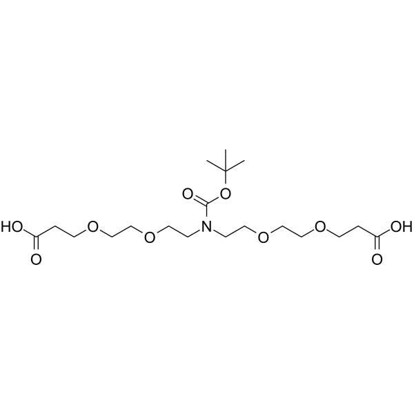 N-Boc-N-bis(PEG2-acid)图片