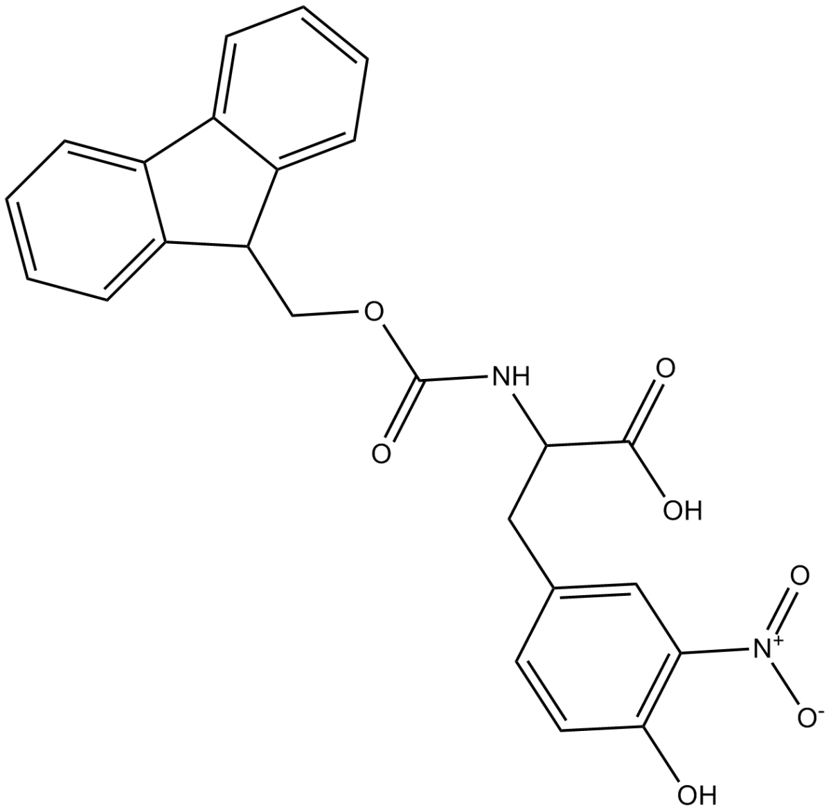 Fmoc-Tyr(3-NO2)-OH图片