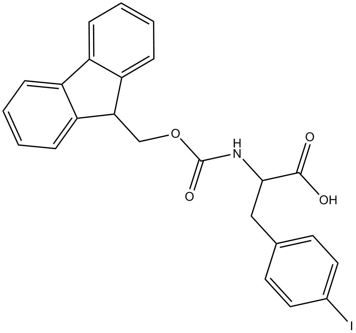 Fmoc-D-Phe(4-I)-OH图片