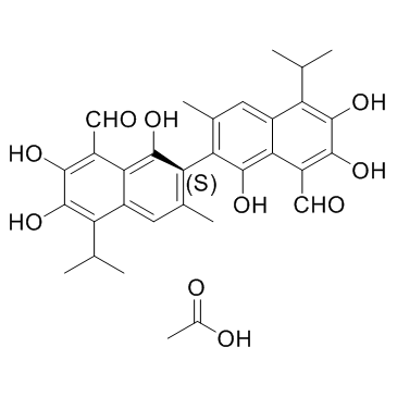 (S)-Gossypol acetic acid图片
