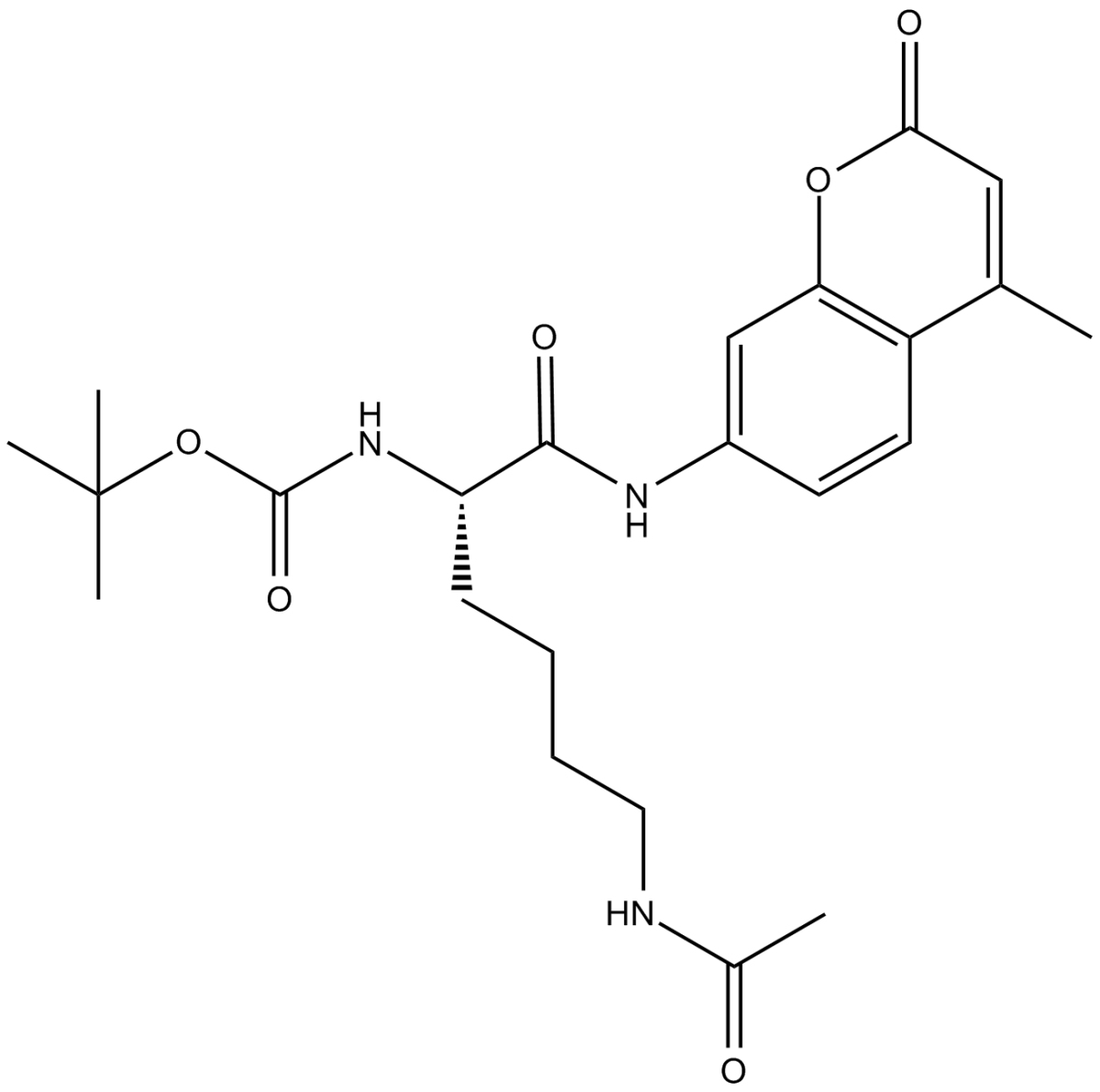 Boc-Lys(Ac)-AMC图片