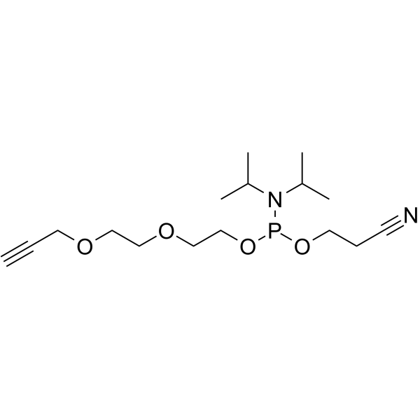Propargyl-PEG3-1-o-(b-cyanoethyl-N,N-diisopropyl)phosphoramidite图片