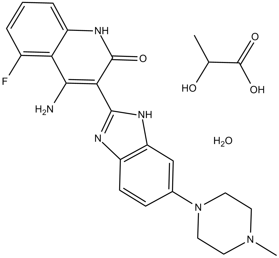 Dovitinib(TKI258)Lactate图片