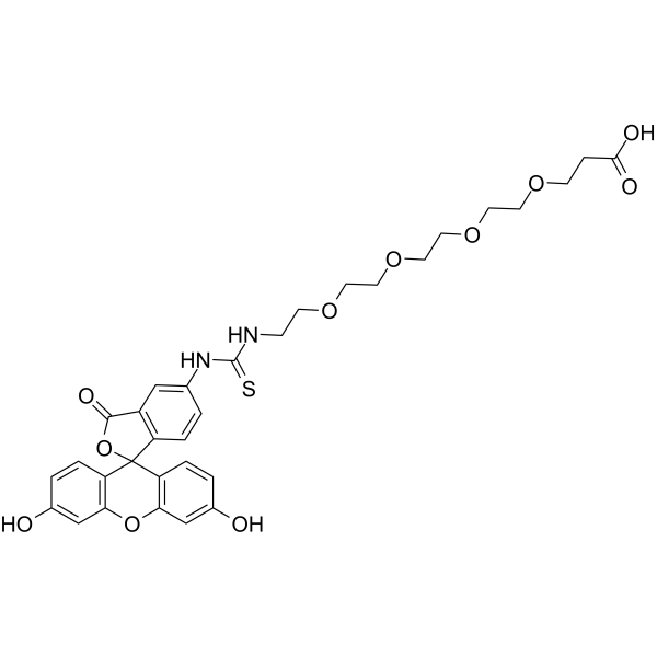 Fluorescein-PEG4-acid图片