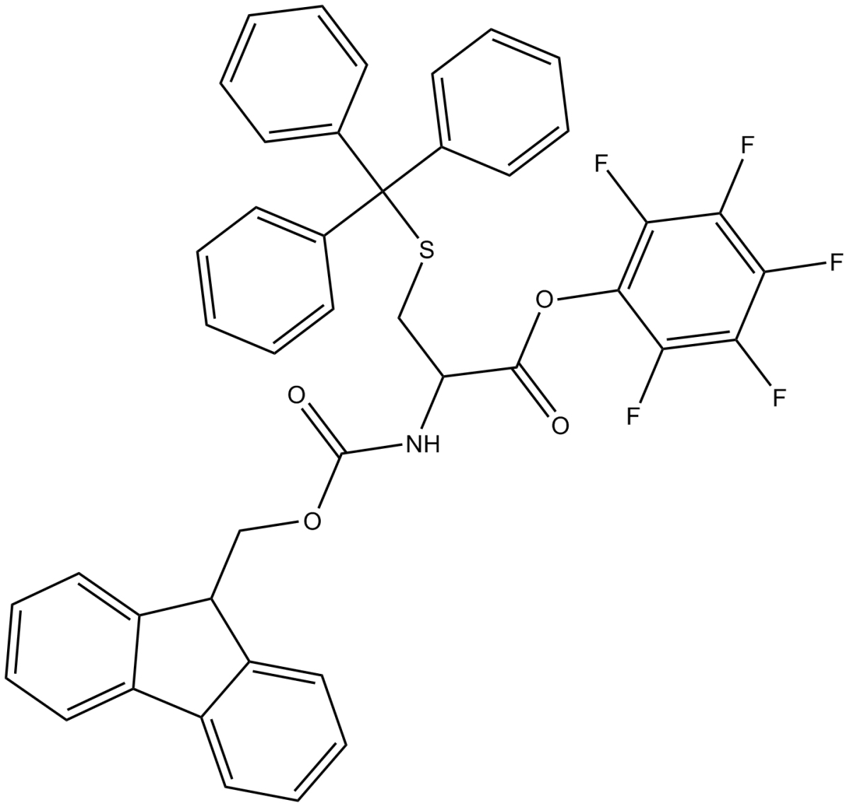 Fmoc-D-Cys(Trt)-OPfp图片