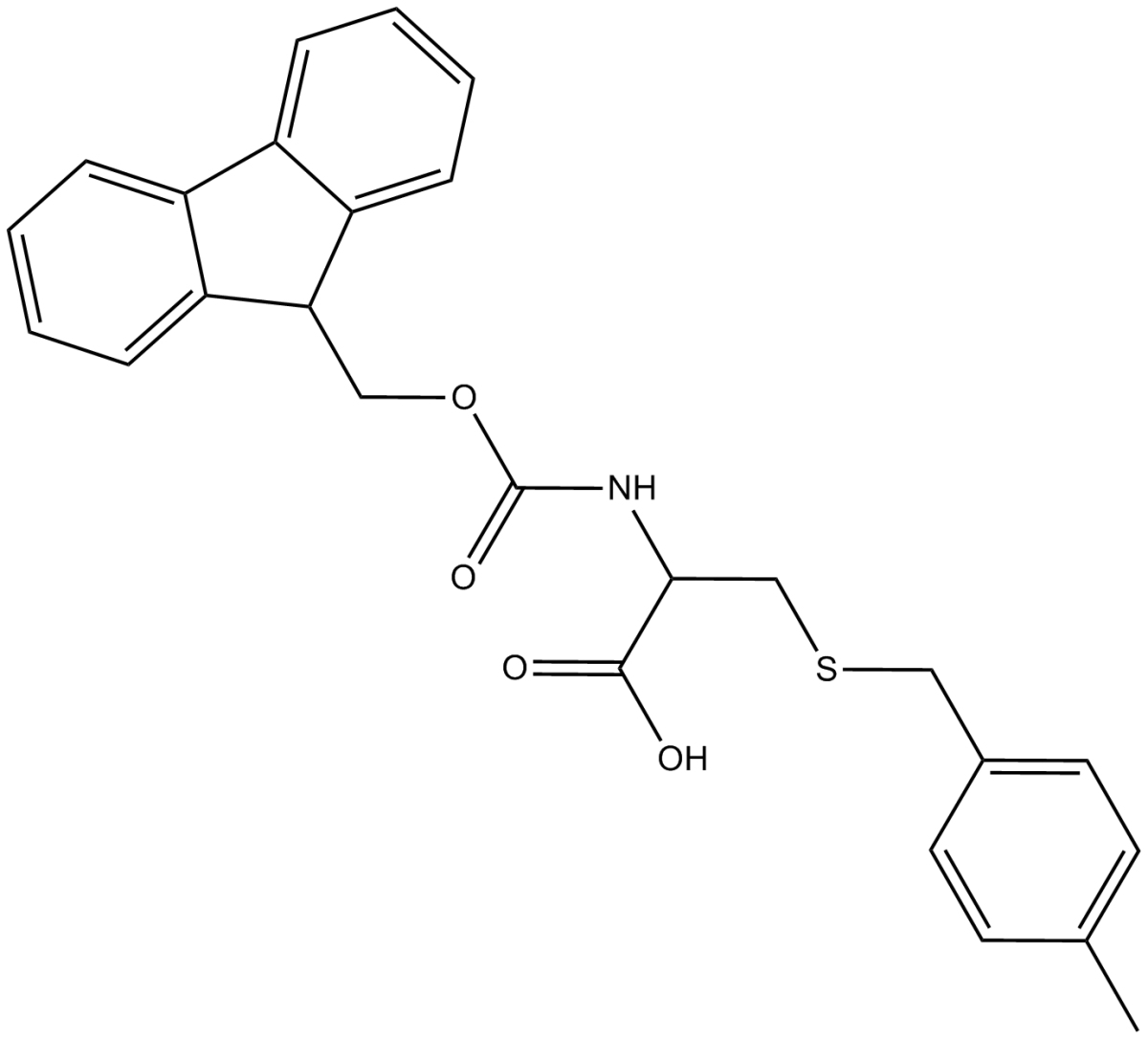 Fmoc-Cys(pMeBzl)-OH图片