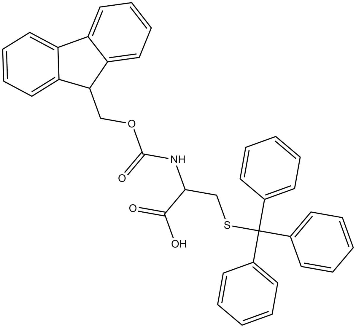 Fmoc-D-Cys(Trt)-OH图片