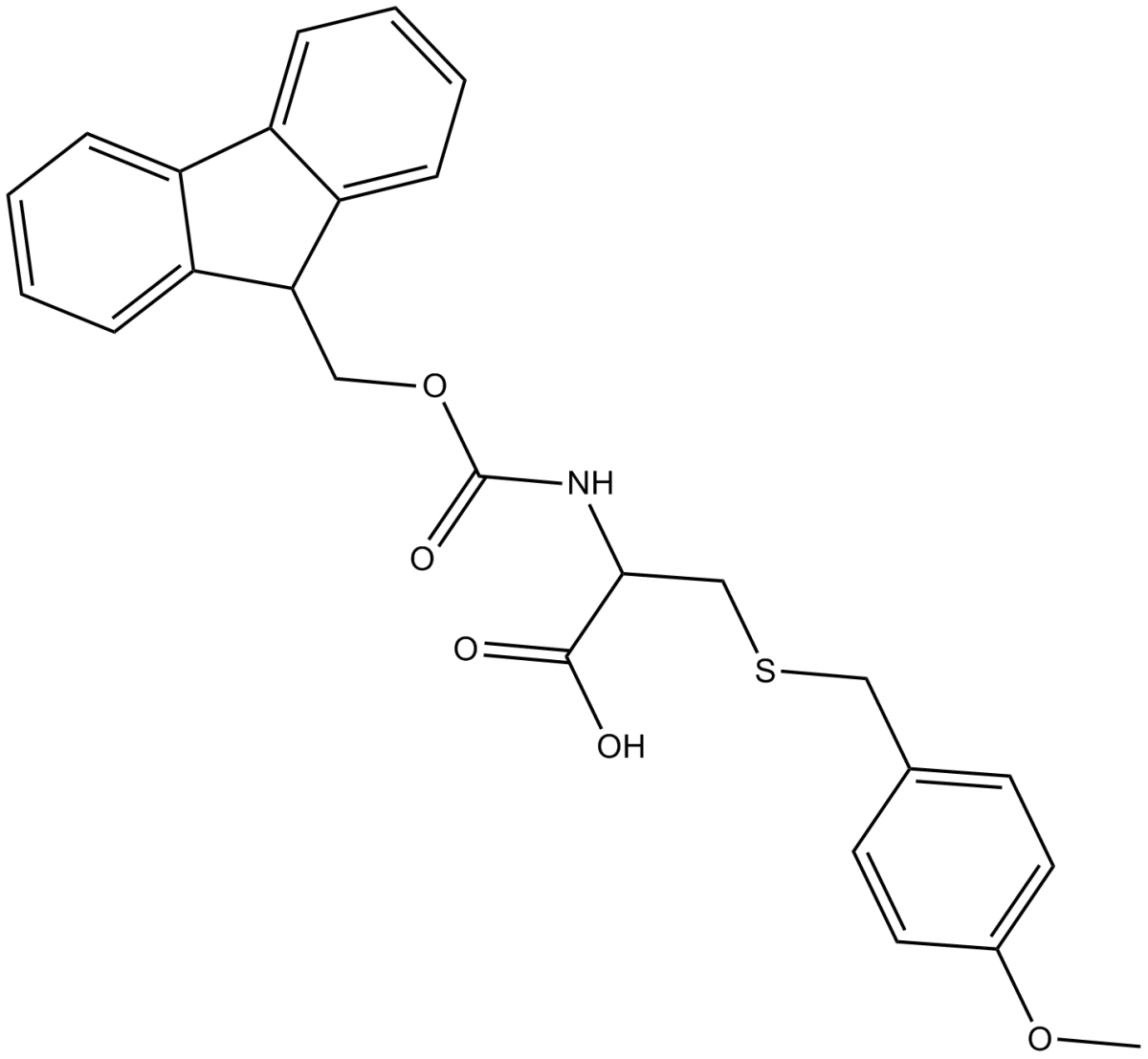 Fmoc-Cys(pMeOBzl)-OH图片