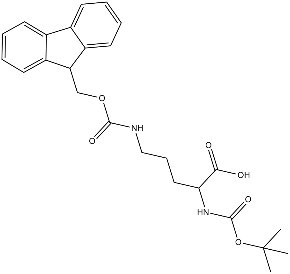 Boc-Orn(Fmoc)-OH图片
