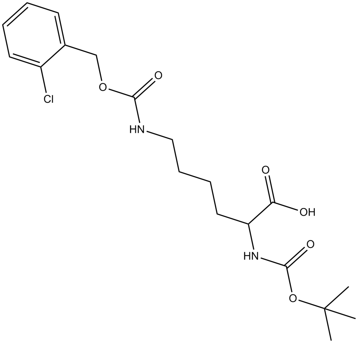 Boc-D-Lys(2-Cl-Z)-OH图片