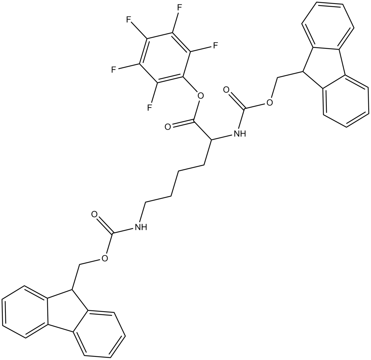 Fmoc-Lys(Fmoc)-OPfp图片