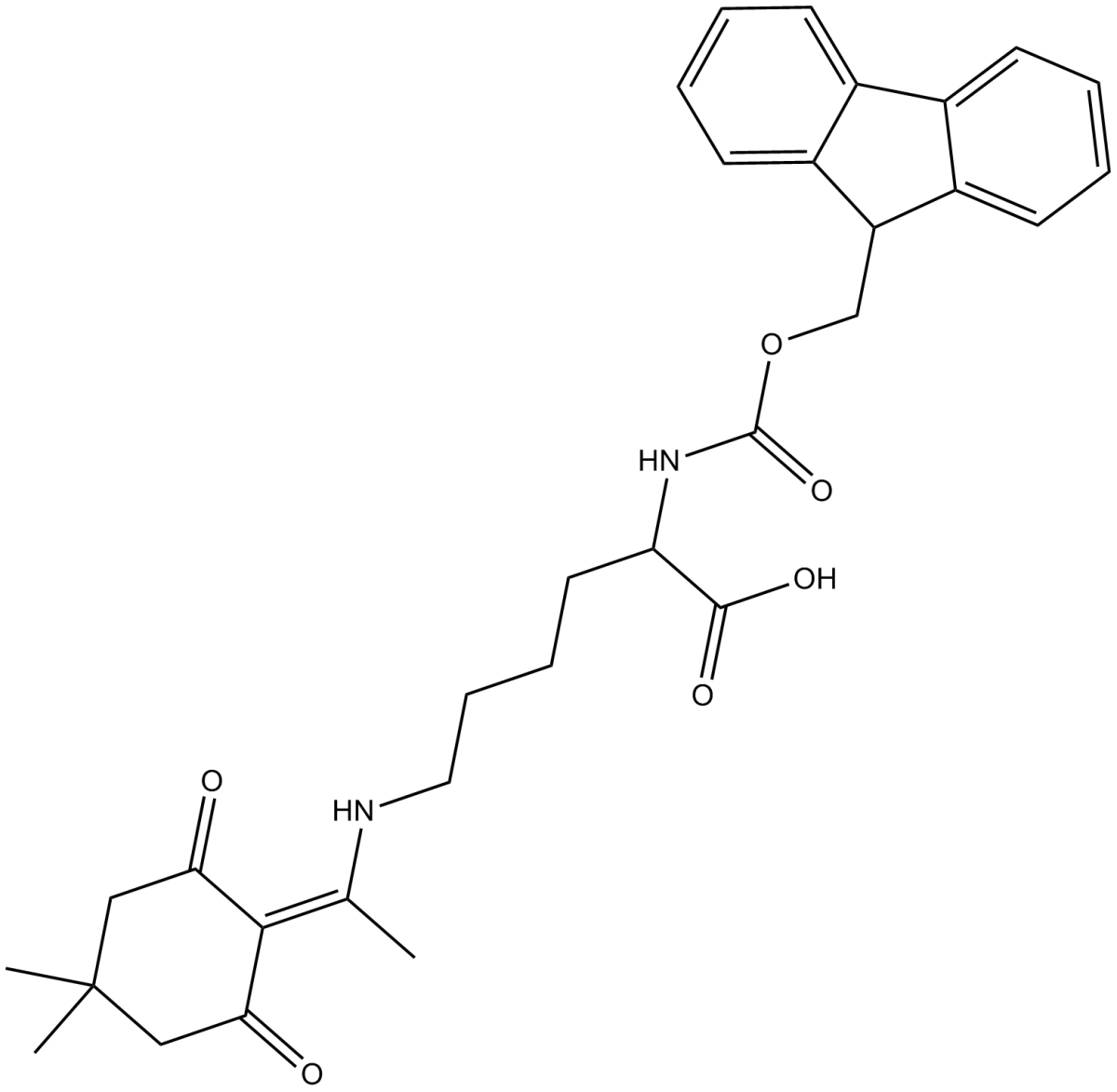 Fmoc-Lys(Dde)-OH图片