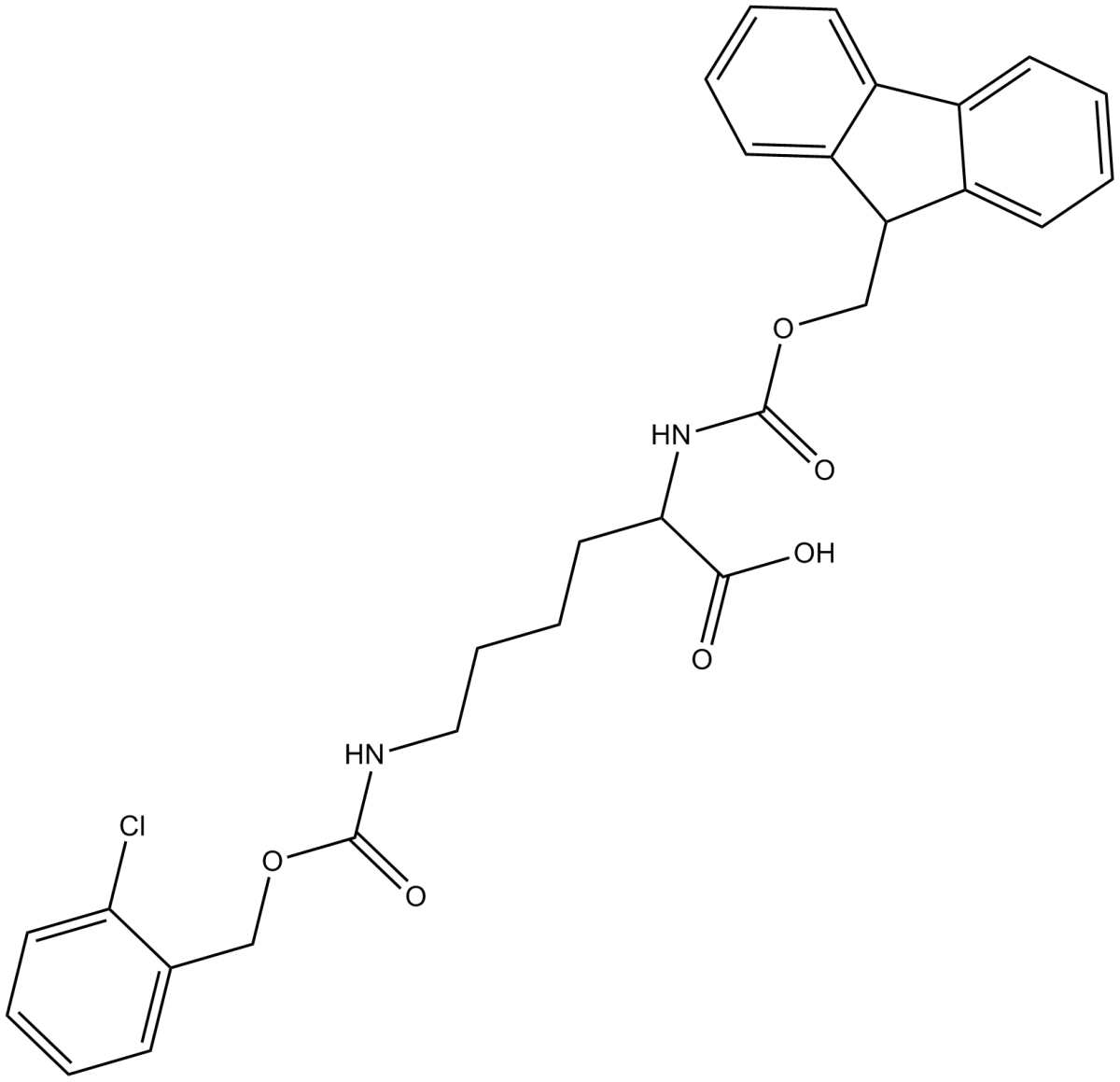 Fmoc-Lys(2-Cl-Z)-OH图片