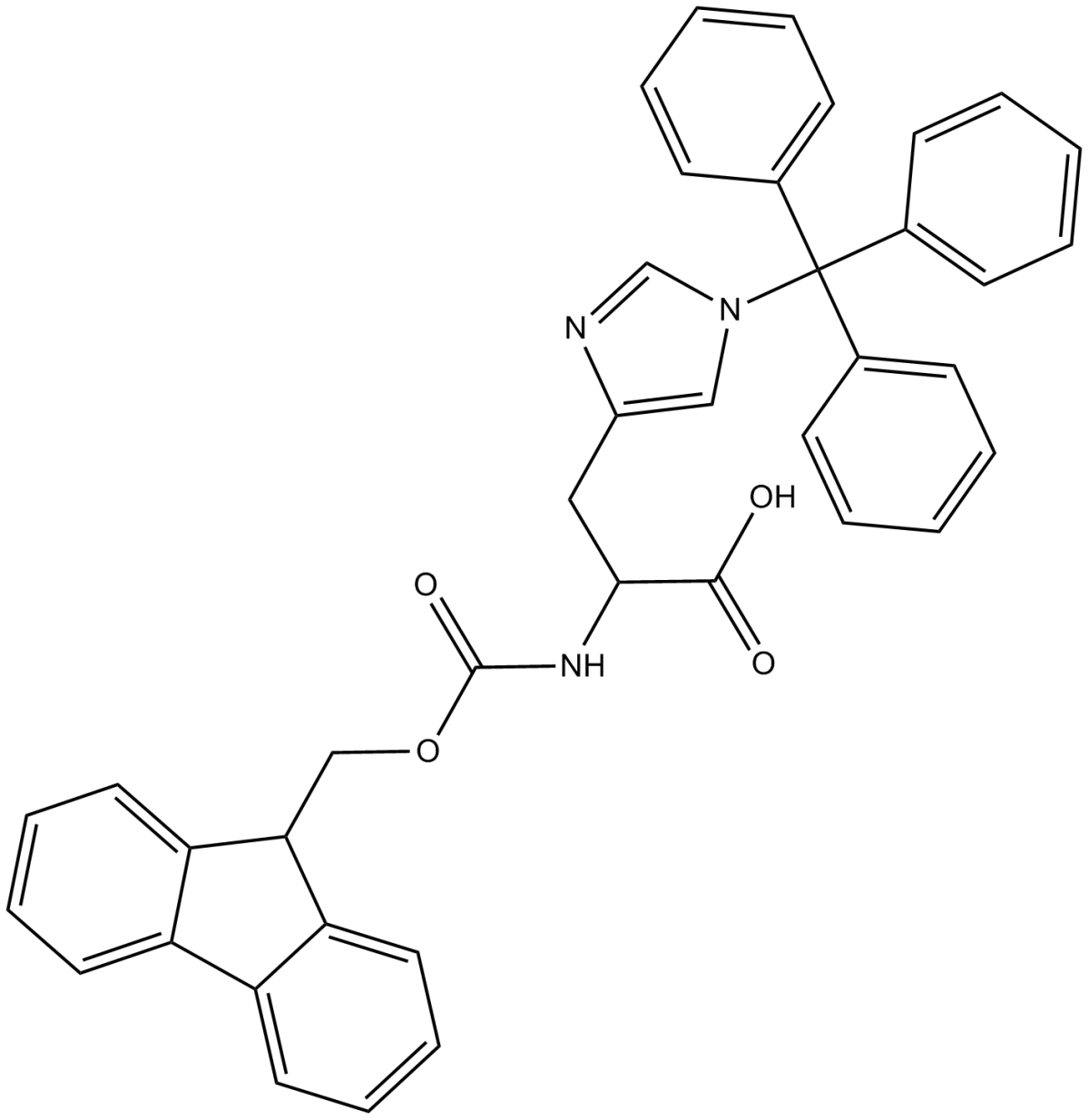 Fmoc-His(Trt)-OH图片