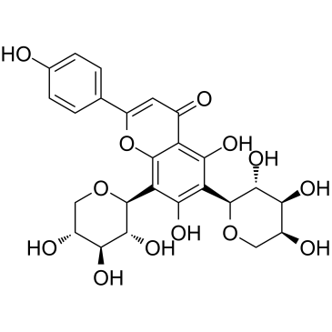 Apigenin6-C-α-L-arabinopyranosyl-8-C-β-D-xylopyranoside图片