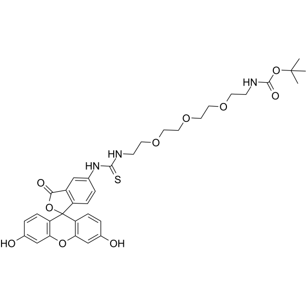 Fluorescein-PEG3-NH-Boc图片