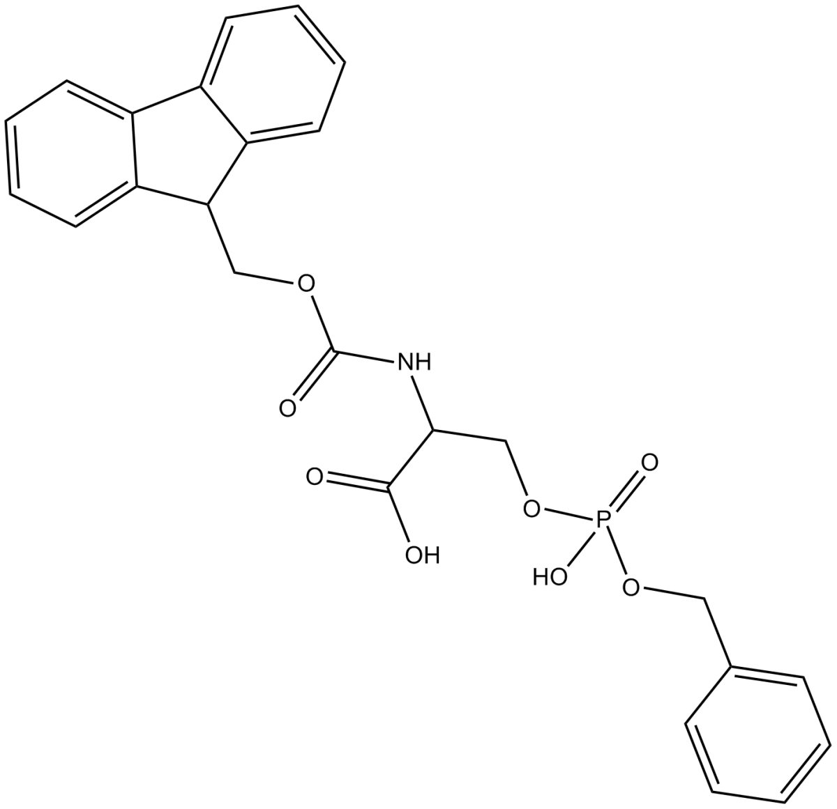 Fmoc-Ser(HPO3Bzl)-OH图片