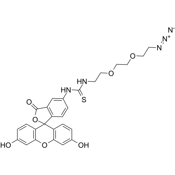 Fluorescein-thiourea-PEG2-azide图片
