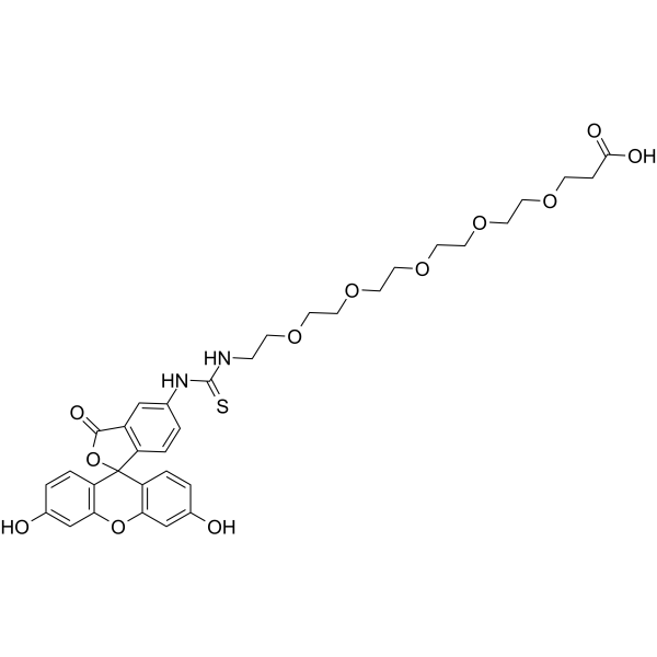 Fluorescein-PEG5-acid图片