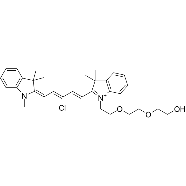 N-Methyl-N'-(hydroxy-PEG2)-Cy5图片