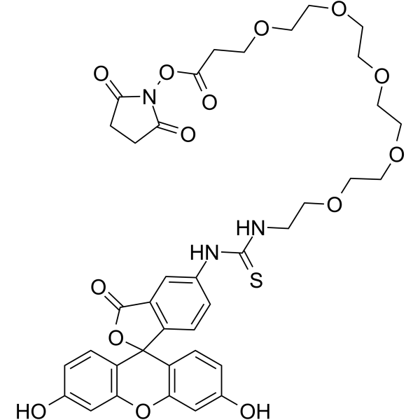 Fluorescein-PEG5-NHS ester图片