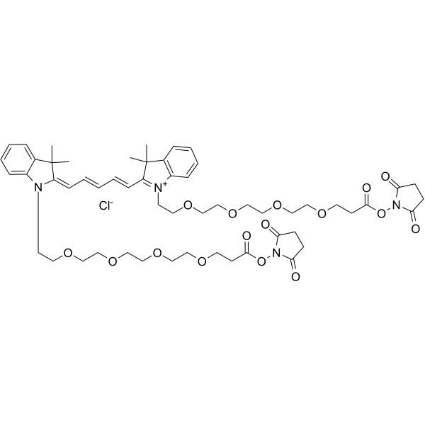 Bis-(N,N'-PEG4-NHS ester)-Cy5图片