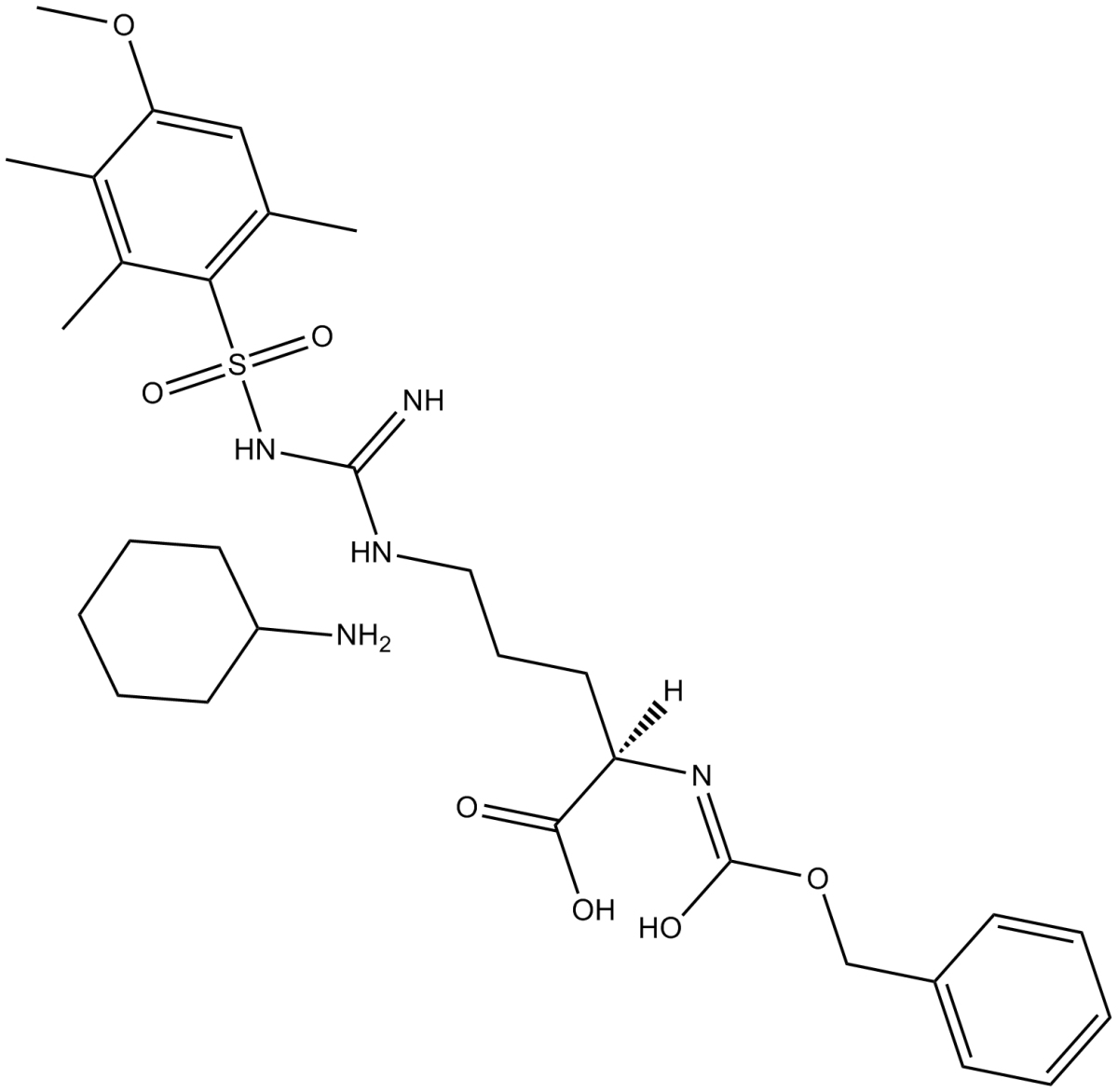 Z-D-Arg(Mtr)-OH·CHA图片