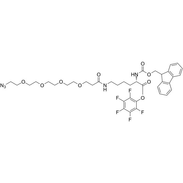 N-Fmoc-N'-(azido-PEG4)-L-Lysine-PFP ester图片