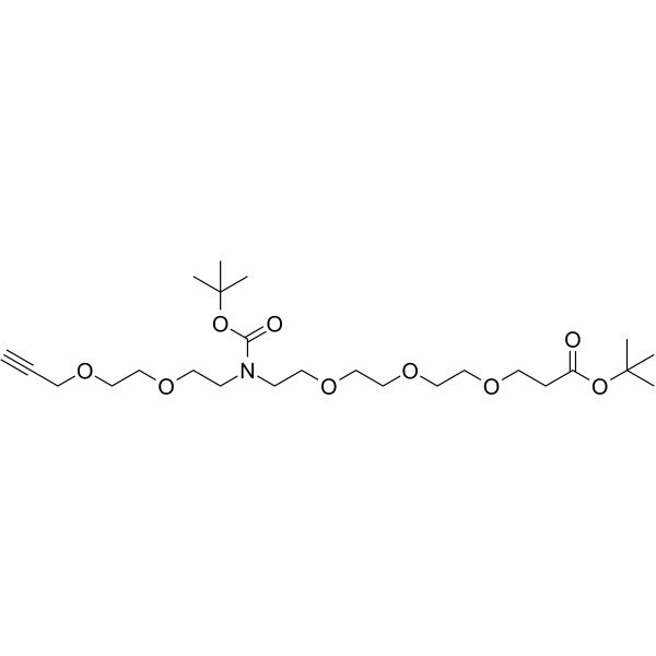 N-(Propargyl-PEG2)-N-Boc-PEG3-t-butyl ester图片