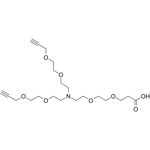 N-(PEG2-C2-acid)-N-bis(PEG2-propargyl)图片