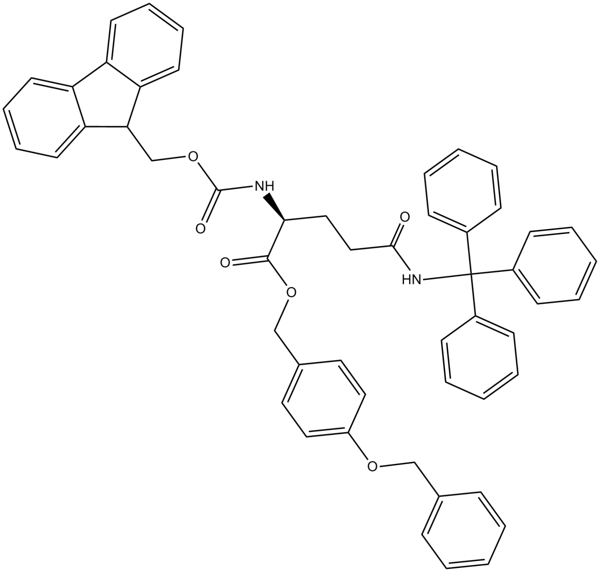 Fmoc-Gln(Trt)-Wang resin图片