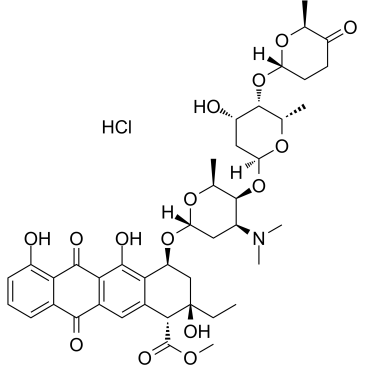Aclacinomycin A hydrochloride图片