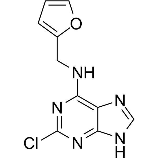 2-Chloro-N6-furfuryladenine图片