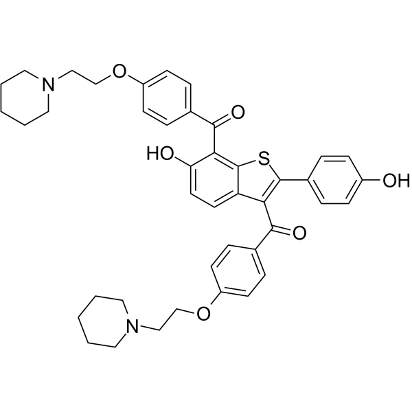 7-[4-(2-Piperidinyl)ethoxy]benzoyl Raloxifene图片