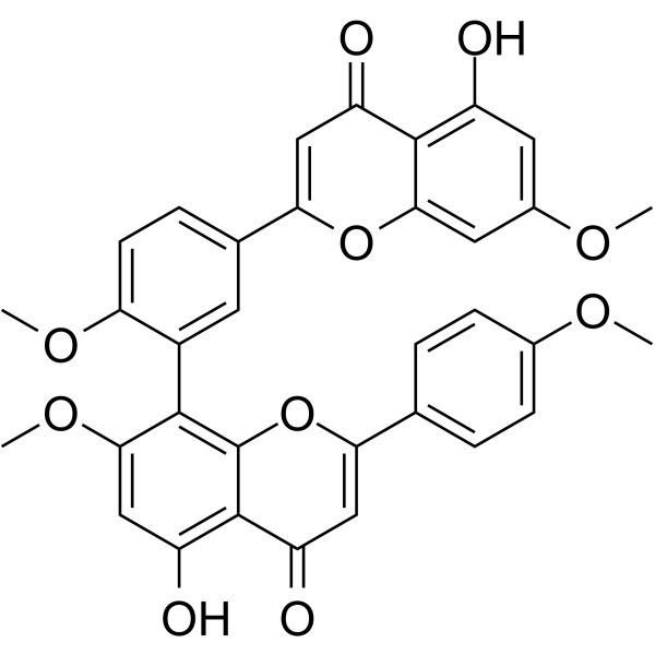 Amentoflavone 7,4',7'',4'''-tetramethyl ether图片
