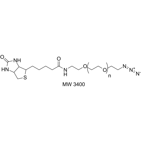 Biotin-PEG-azide(MW 3400)图片