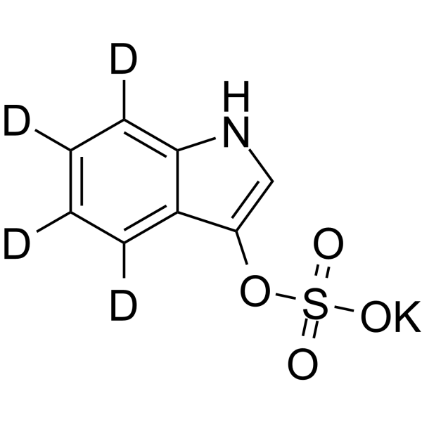 Potassium 1H-indol-3-yl sulfate-d4 potassium图片