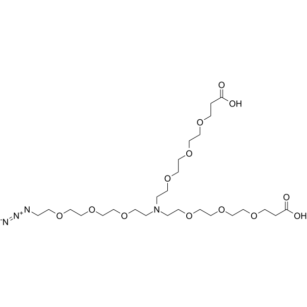 N-(Azido-PEG3)-N-bis(PEG3-acid)图片