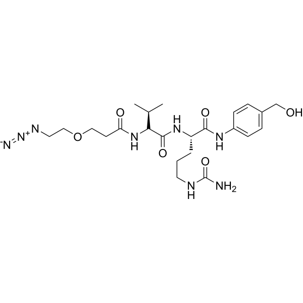 Azide-PEG1-Val-Cit-PABC-OH图片