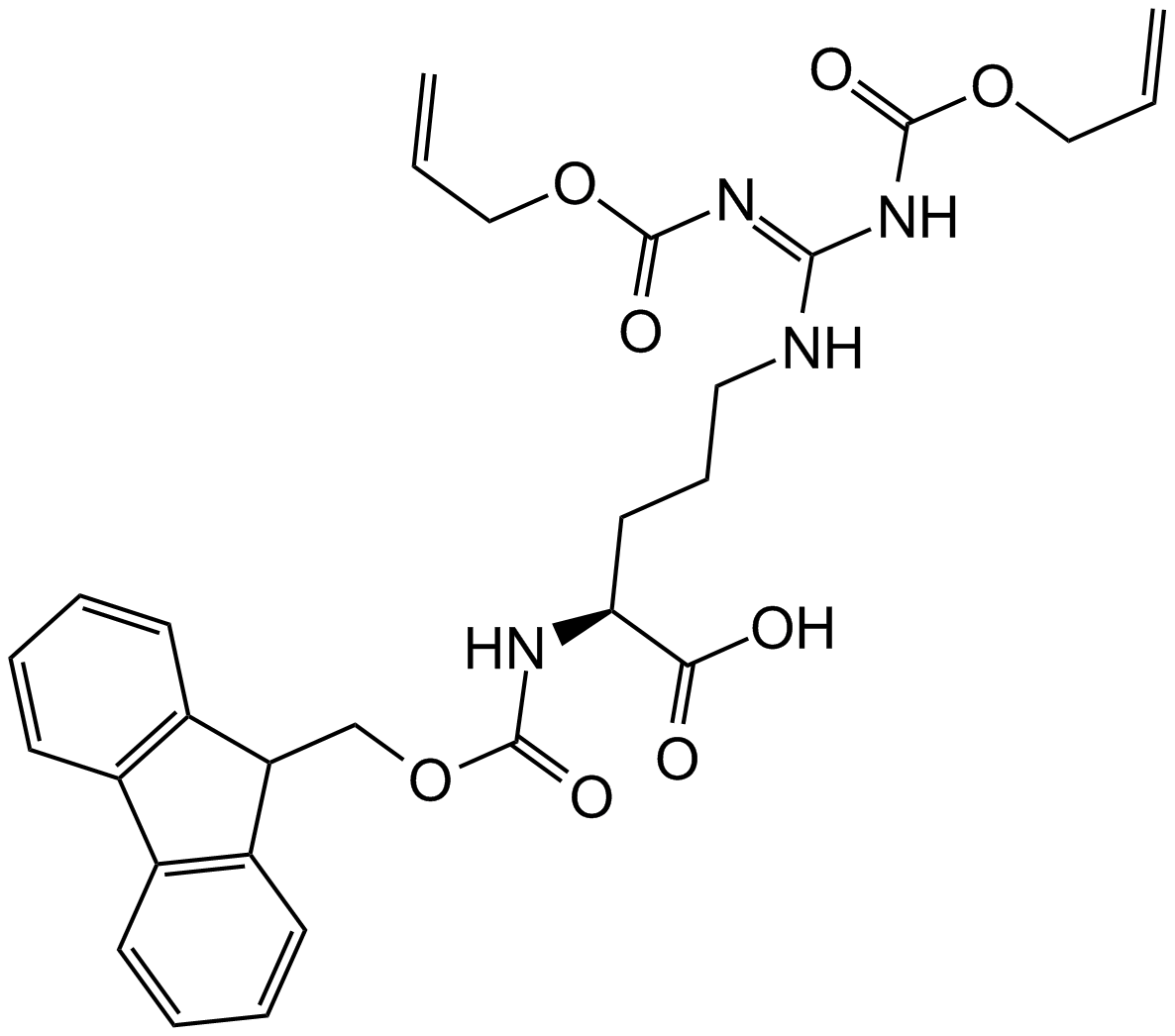 Fmoc-L-Arg(Aloc)2-OH图片