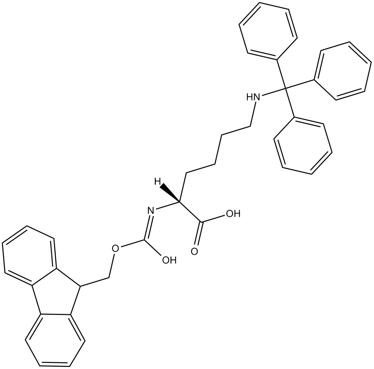 Fmoc-D-Lys(Trt)-OH图片