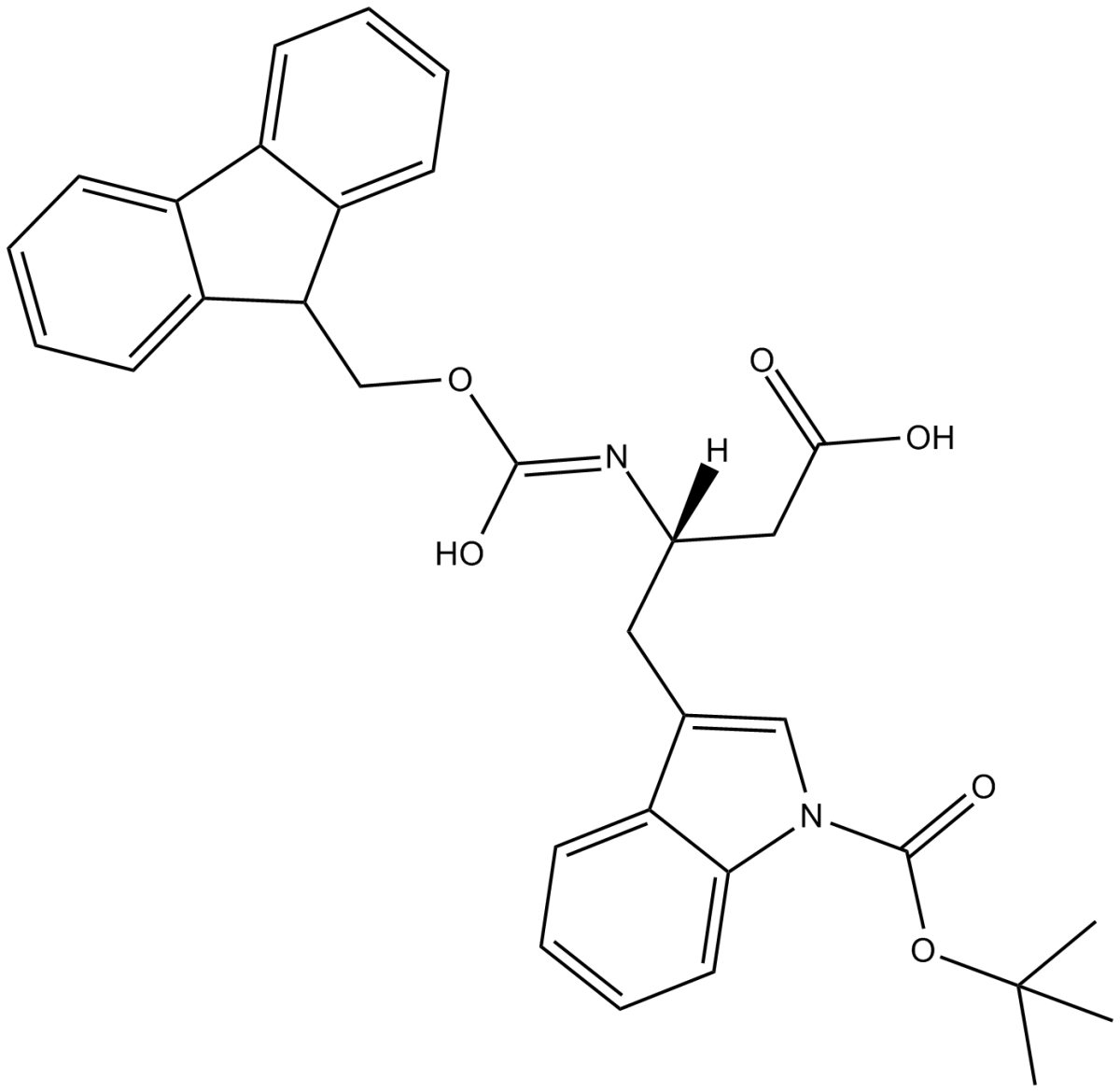 Fmoc-β-HomoTrp(Boc)-OH图片