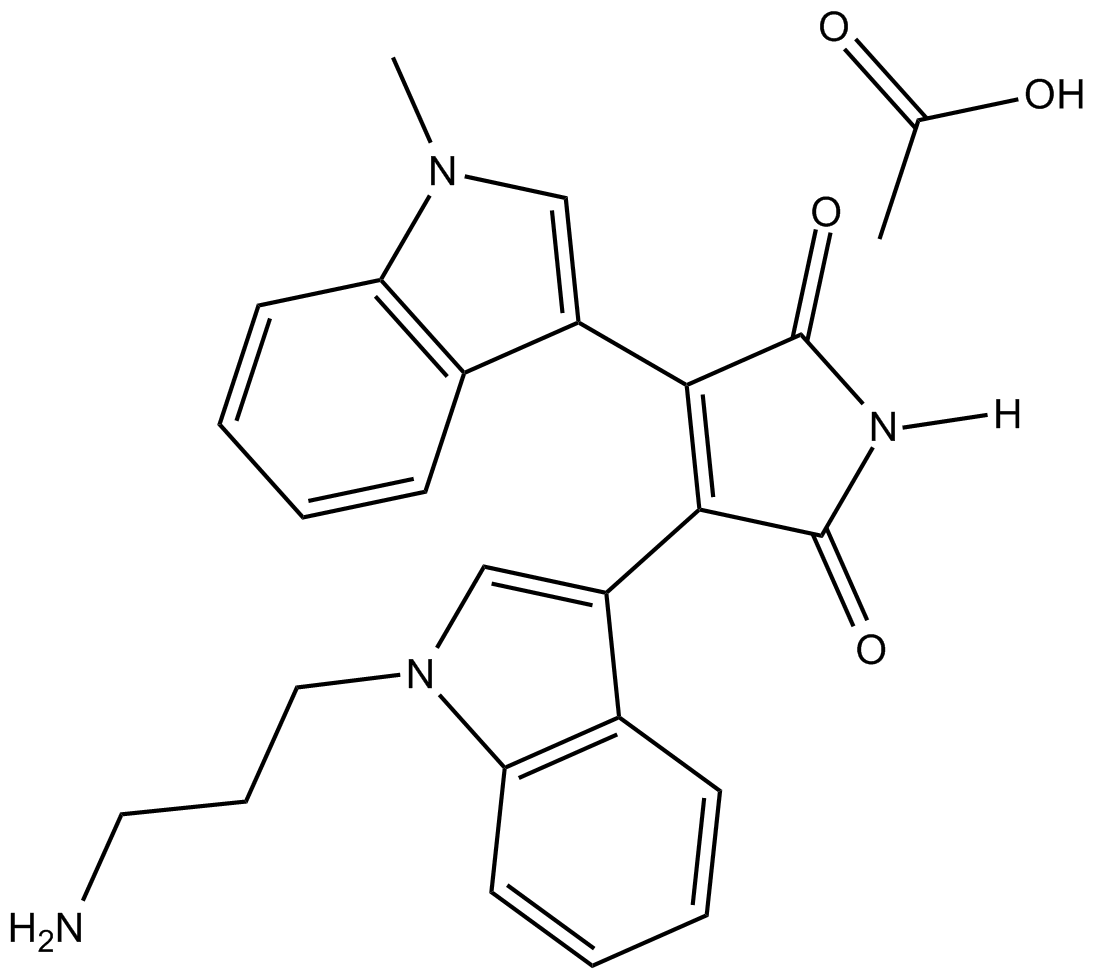Bisindolylmaleimide VIII(acetate)图片